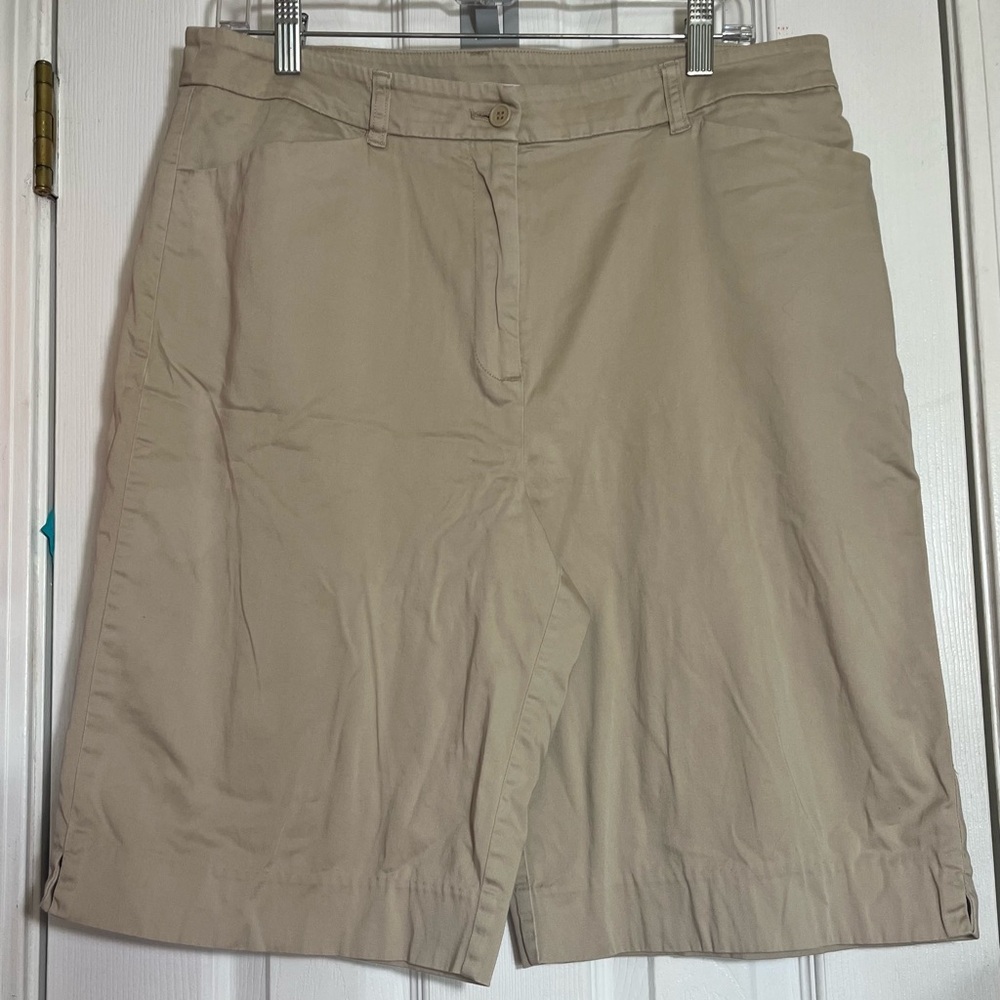 Anne Klein Sport STRECH Beige Women’s Short Sz 14